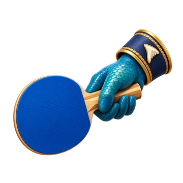 Captain Chomp’s gloved hand and paddle